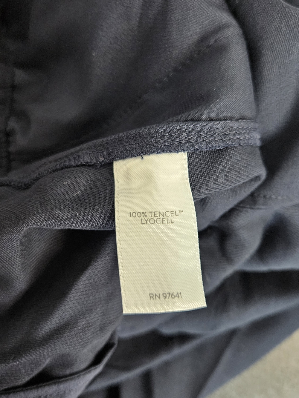J Jill Navy Elastic-Waist Casual Wide Leg Cropped Lyocell Pants Size Medium - Picture 6 of 7